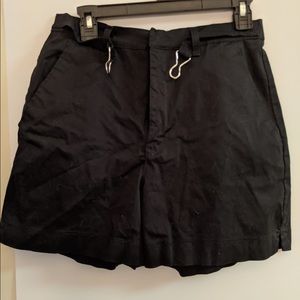 Black buckles up shorts